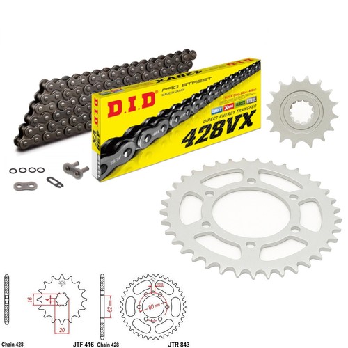 Dt175 chain and sprocket - mx,