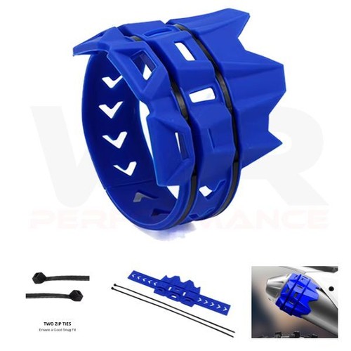 Exhaust protector guard blue - protector,