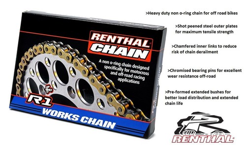Renthal 428 gold - gold, chain