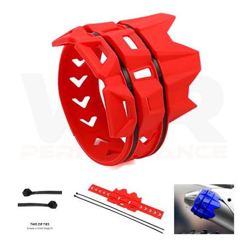 Exhaust protector guard red - exhaust,